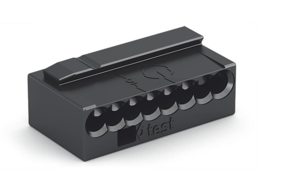 Borna de conexión en línea PUSH WIRE gris oscuro