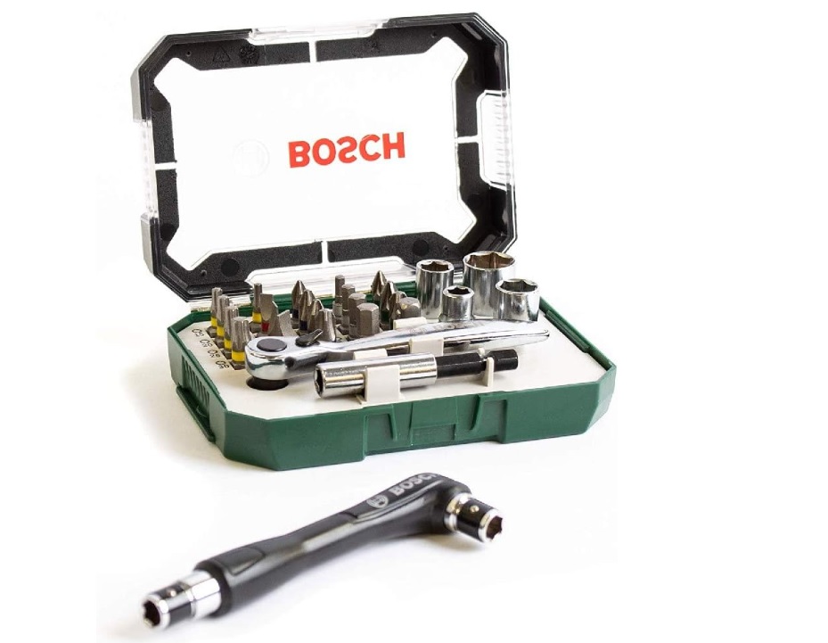 Juego SDB de 26 piezas con destornillador ANG. BOSCH