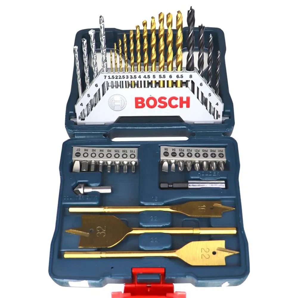 Juego de puntas y brocas de titanio 40 piezas marca BOSCH