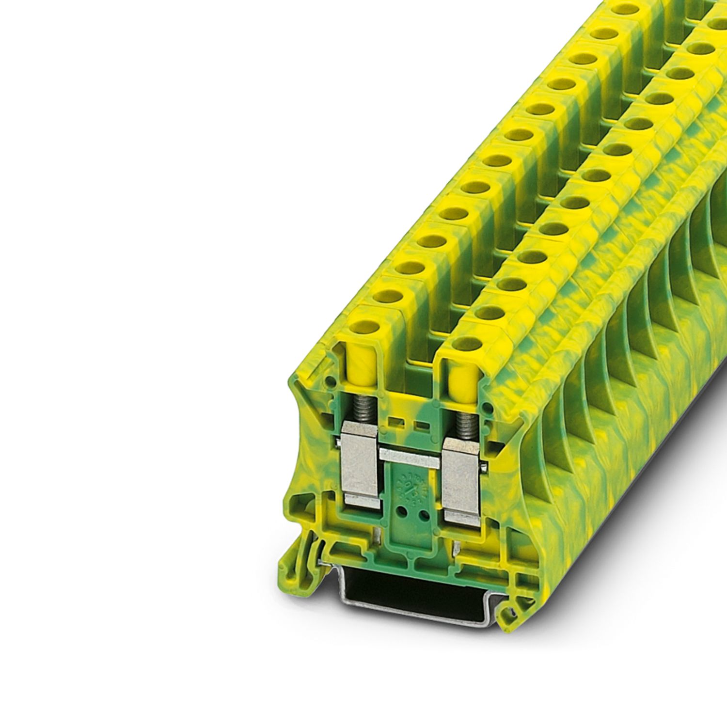 UT 10-PE - Borna de tierra, amarillo-verde ,número de conexiones: 2, tipo de conexión: Conexión por tornillo.