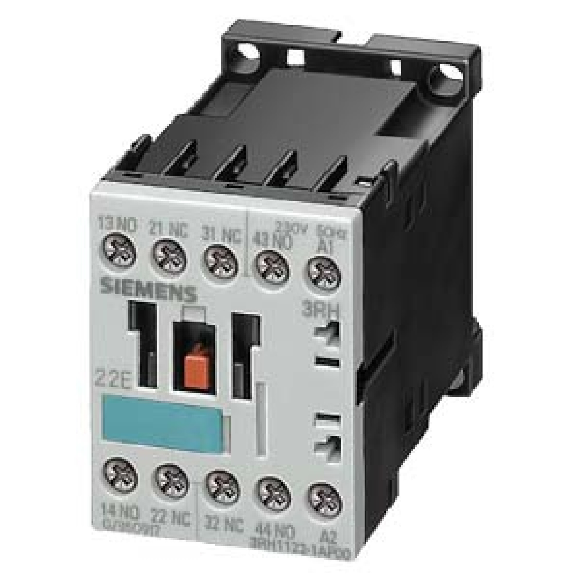 Contactor auxiliar, 4NA 220Vac, 50/60 Hz, conexión por tornillo, tamaño S00