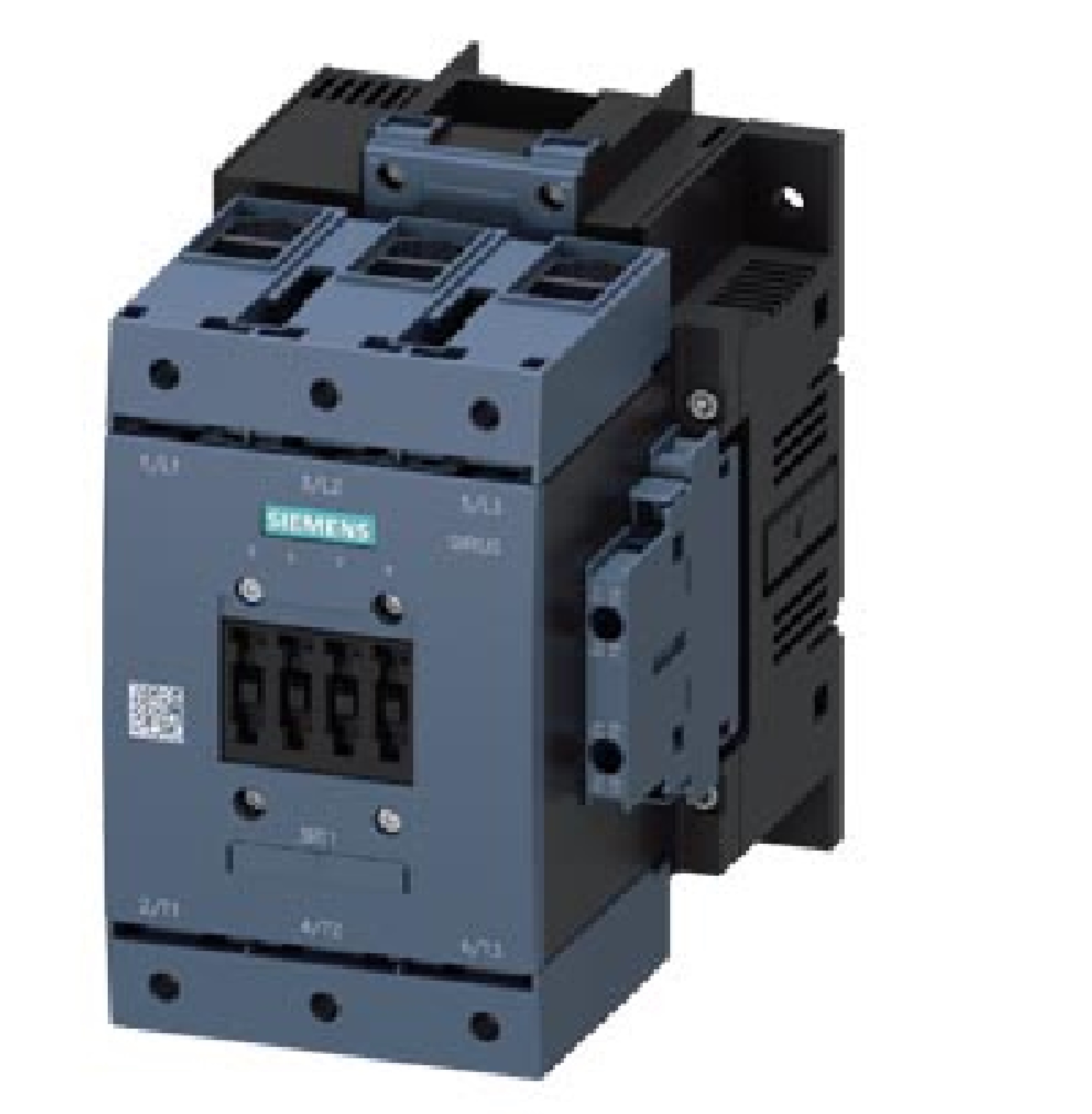 Contactor de potencia, AC-3e/AC-3 115 A, 55 kW / 400 V Uc: 110-127 V tripolar, contactos auxiliares 2 NA + 2 NC.