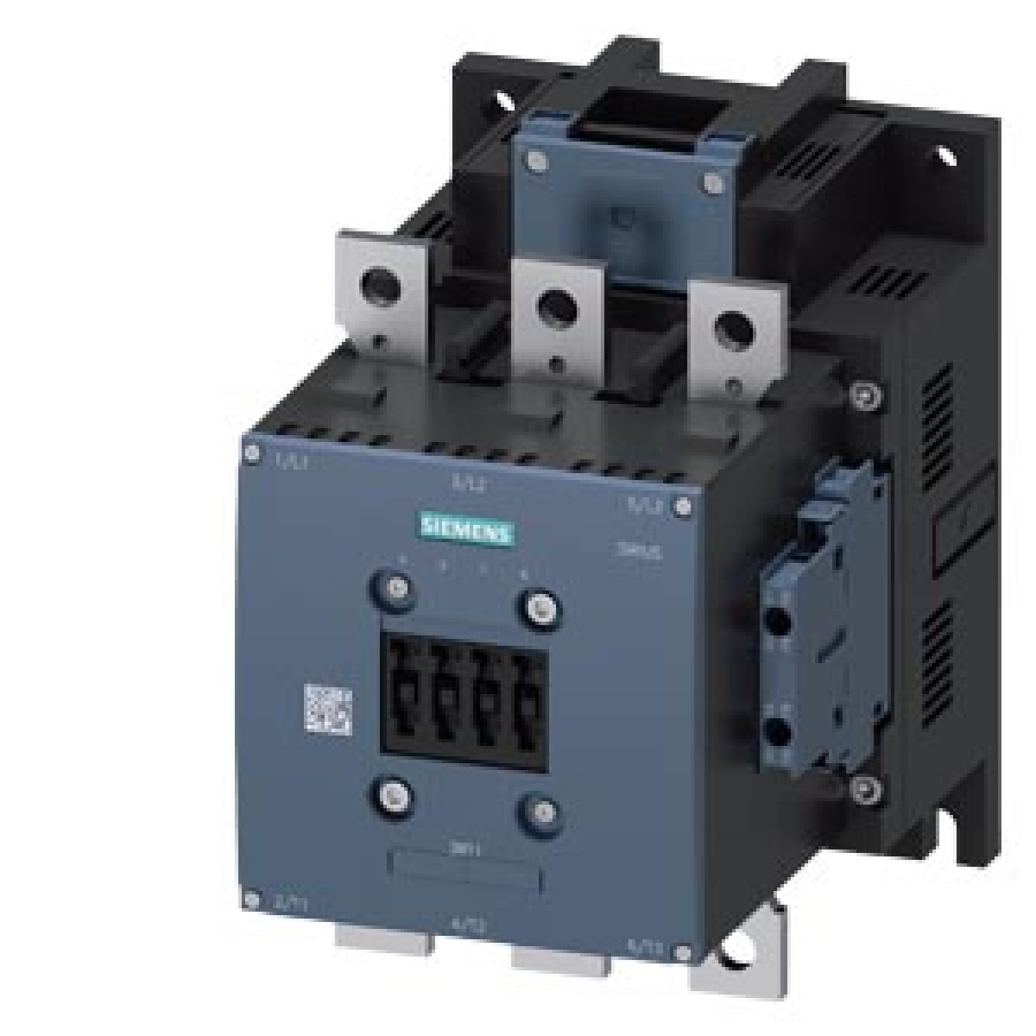 Contactor de potencia, AC-3e/AC-3 300 A, 160 kW/400 V, Uc: 110-127 V tripolar, contactos auxiliares 2 NA + 2 NC.