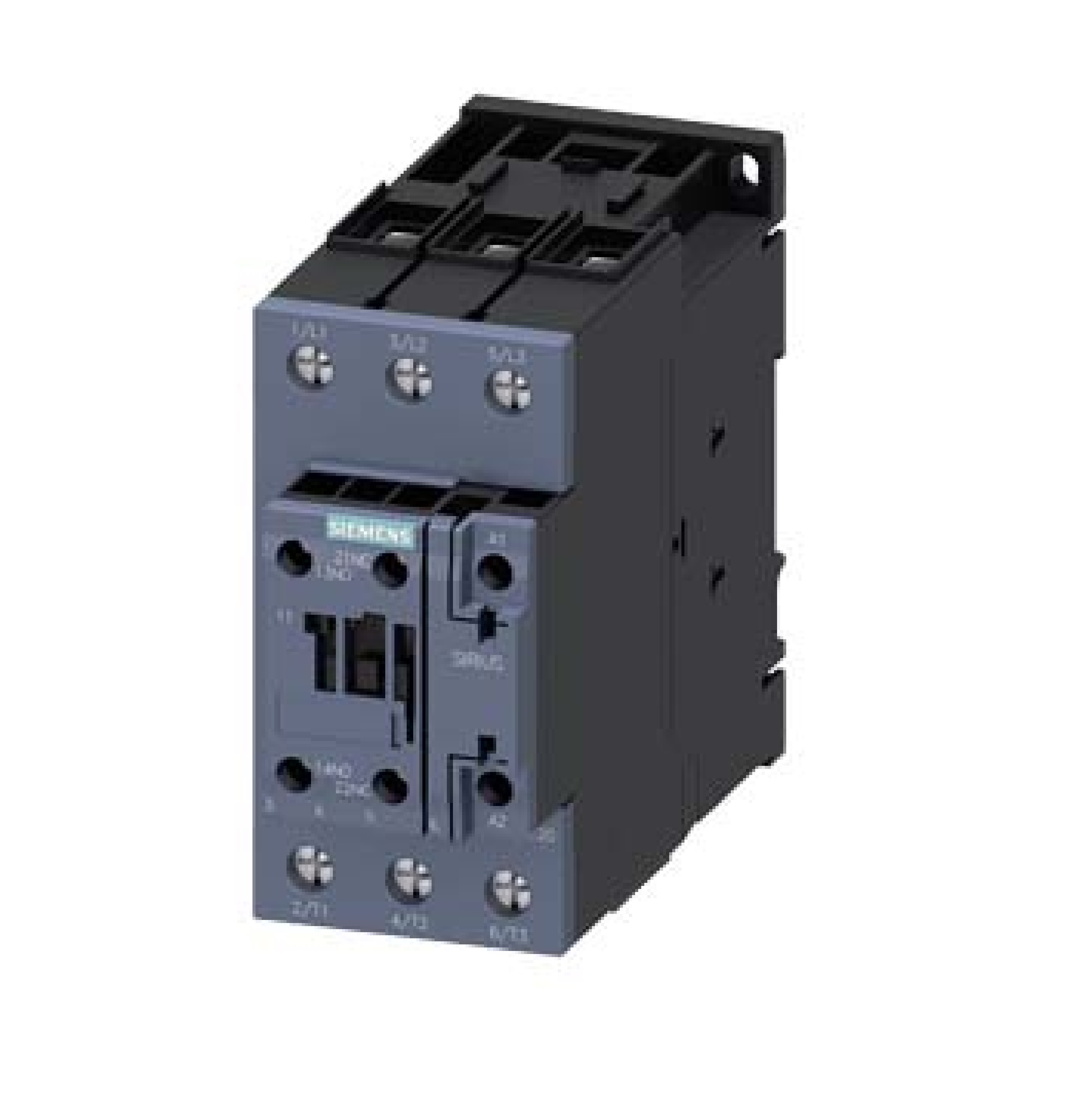 Contactor de potencia, AC-3e/AC-3, 41 A, 18,5 kW/400 V, tripolar, 220 V AC, 50/60 Hz, contactos auxiliares: 1 NA + 1 NC, borne de tornillo.