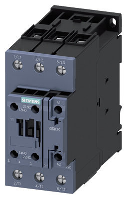 Contactor de potencia AC-3 80 A 37 kW/400 V 1 NA + 1 NC 220 V AC 50/60 Hz 3 polos tamaño S2 conexión por tornillo