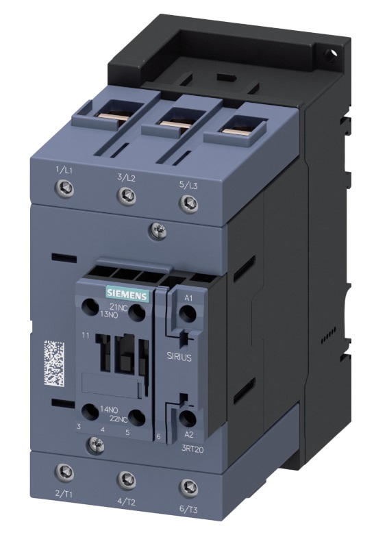 Contactor de potencia, AC-3e/AC-3, 80 A, 37 kW/400 V, tripolar, 220 V AC, 50/60 Hz, contactos auxiliares: 1 NA + 1 NC, borne de tornillo