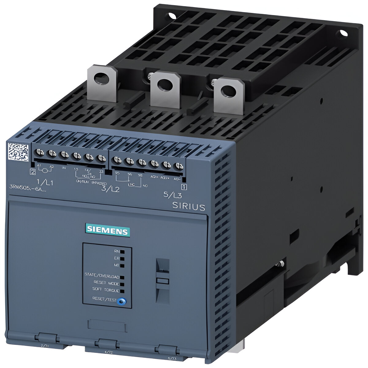 Arrancador suave SIRIUS 200-480 V 171 A, 110-250 V CA Terminales de tornillo Salida analógica SIEMENS