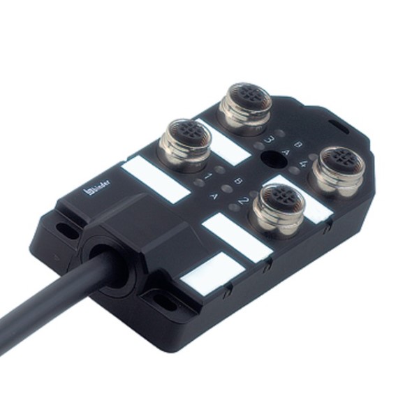 Distribuidor de 4 Posiciónes M12 con cable de 10 mts