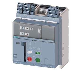 Interruptor automático tamaño 1600; con RTC S24; Icu “M” Icu=55 kA a 415 V, 3 polos ETU350, LSI, In=800 A ,(CC) 220-240 V AC/DC