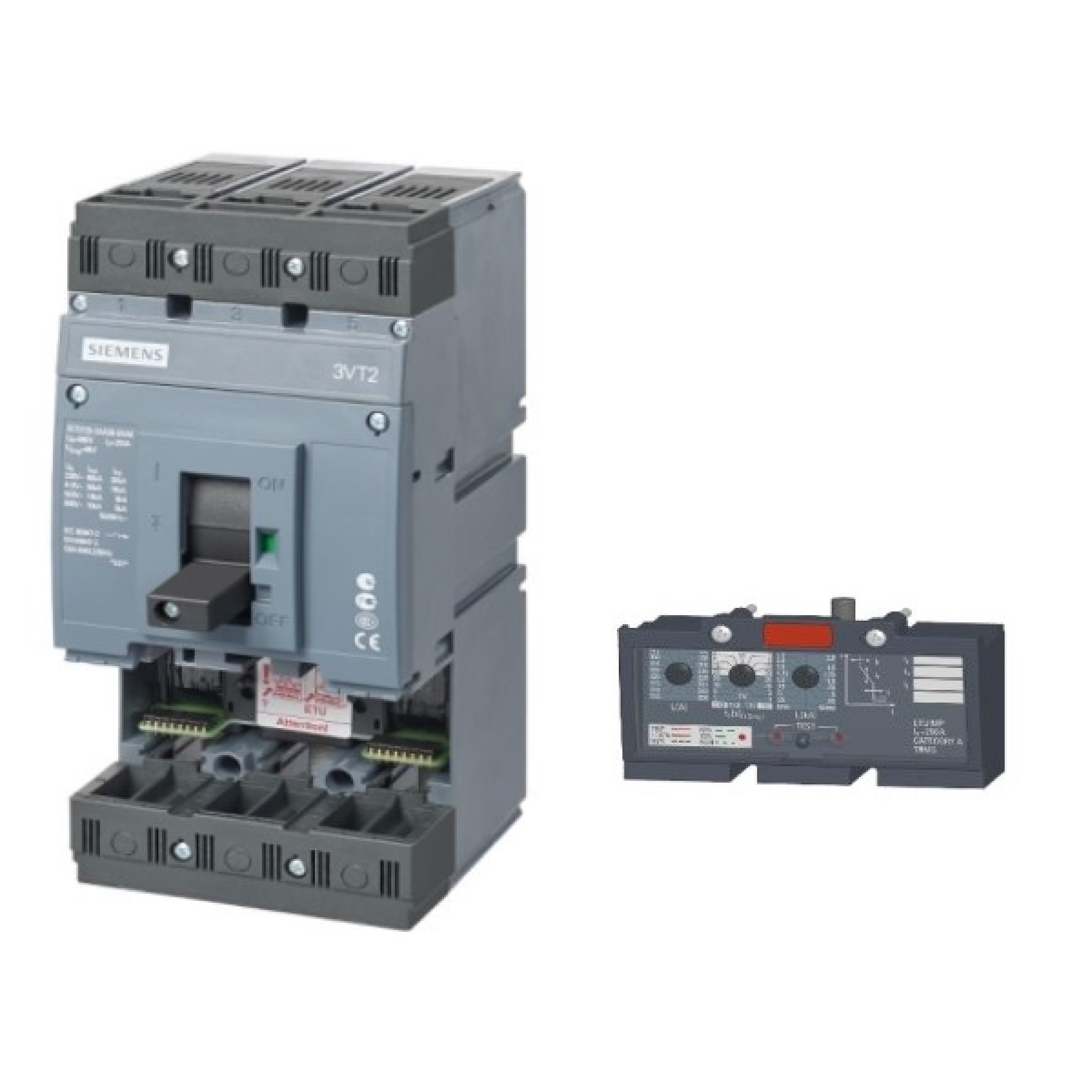 Breaker automático 3VT2 poder de corte estándar Icu=36 kA 415Vac 3 polos con unidad de disparo 3VT9225-6AP00 Termomagnética