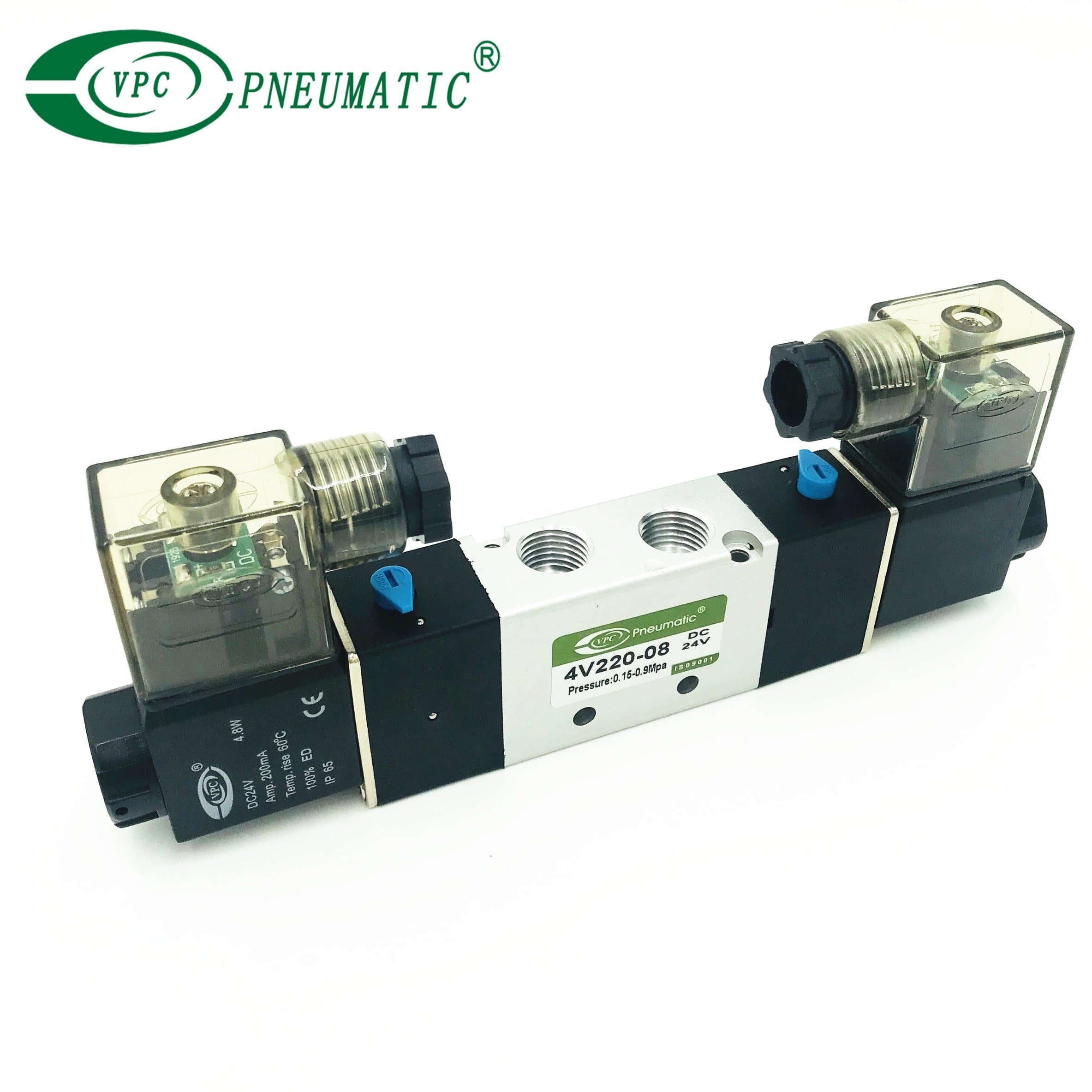 VALVULA 5/2 BIESTABLE 1/4 24VDC PRESION DE TRABAJO 9BAR/0.9MPA/130PSI