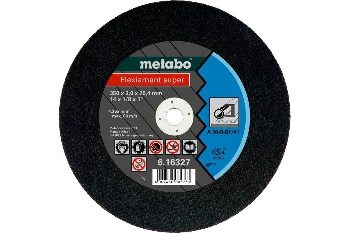 Disco de corte metabo 14 x 1/8 x 1