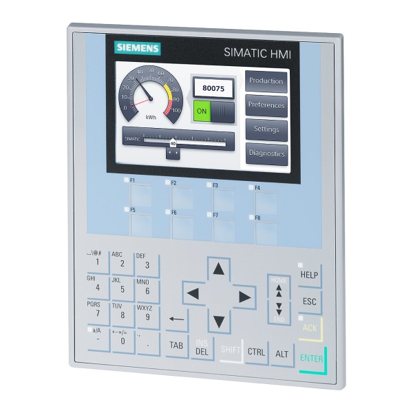 SIMATIC HMI KP400 Comfort, Comfort Panel, mando por teclado, pantalla TFT widescreen de 4'', 16 millones de colores, Interfaz PROFINET