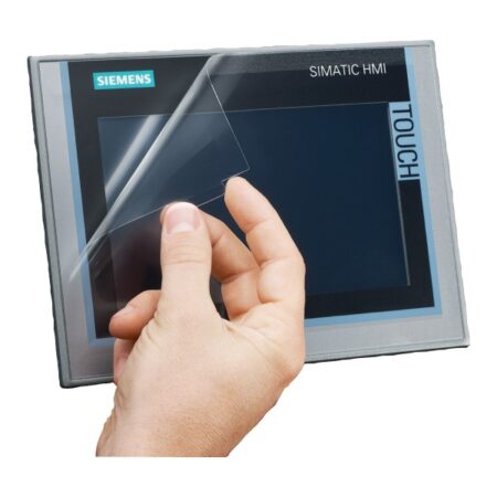 Láminas protectoras de pantalla 12 Widescreen Tipo 1 Siemens para TP1200 Comfort / IPC277D. Antirreflectantes, protección antiarañazos y suciedad en entornos industriales. Pack de 10 unidades. Ref: 6AV2124-6MJ00-0AX0.