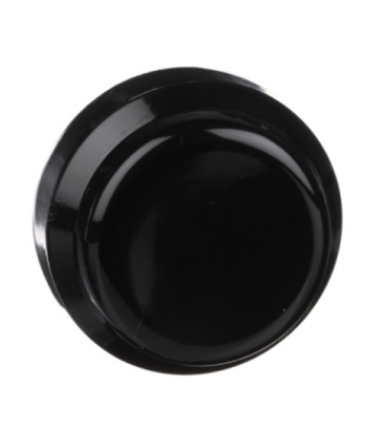 Capuchón de goma de color negro para control y señalización de diámetro 30mm