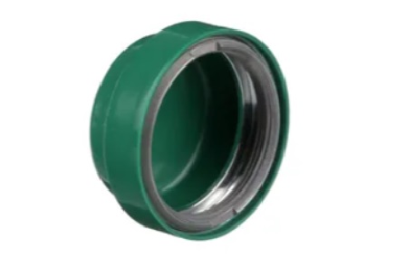 Capuchón de goma de color verde para control y señalización de diámetro 30mm