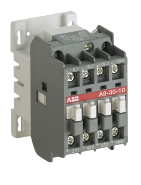 Contactor ABB  A9 de 3P 9A 110-120Vac 1NA