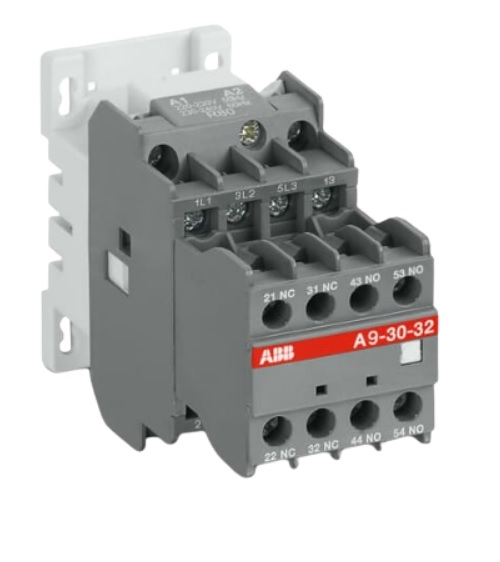 Contactor ABB  A9 de 3P 9A 220/240Vac 3NA 2NC1