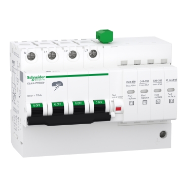 Limitador contra sobretensiones transitorias Quick PRD40r 3P+N