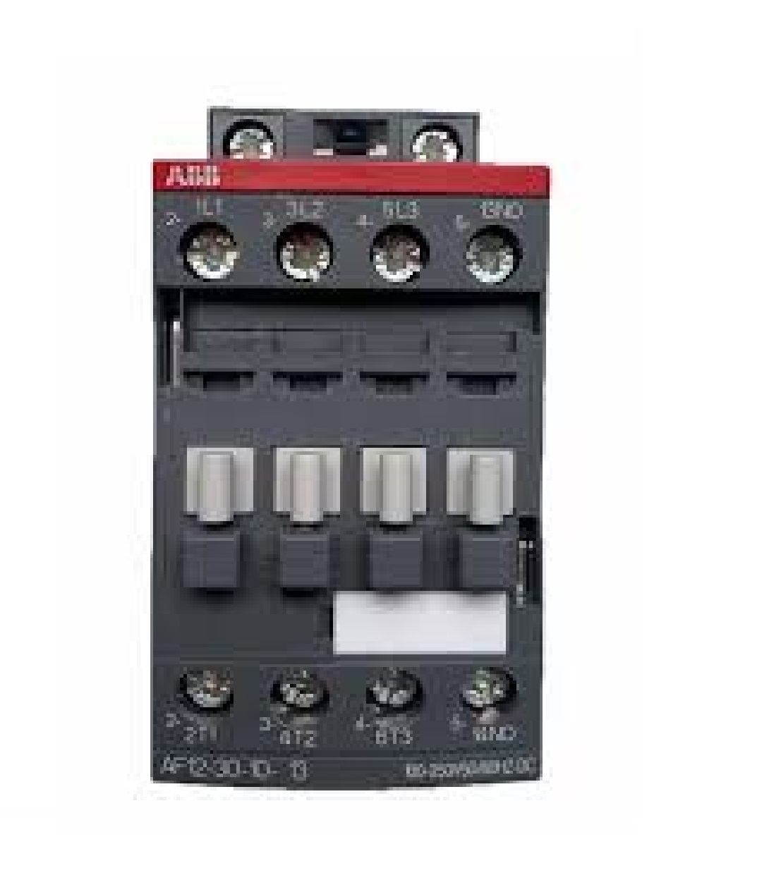 Contactor Marca ABB, 3P, AC3-12A, 690V, Bobina de rengo 100-250Vac/dc