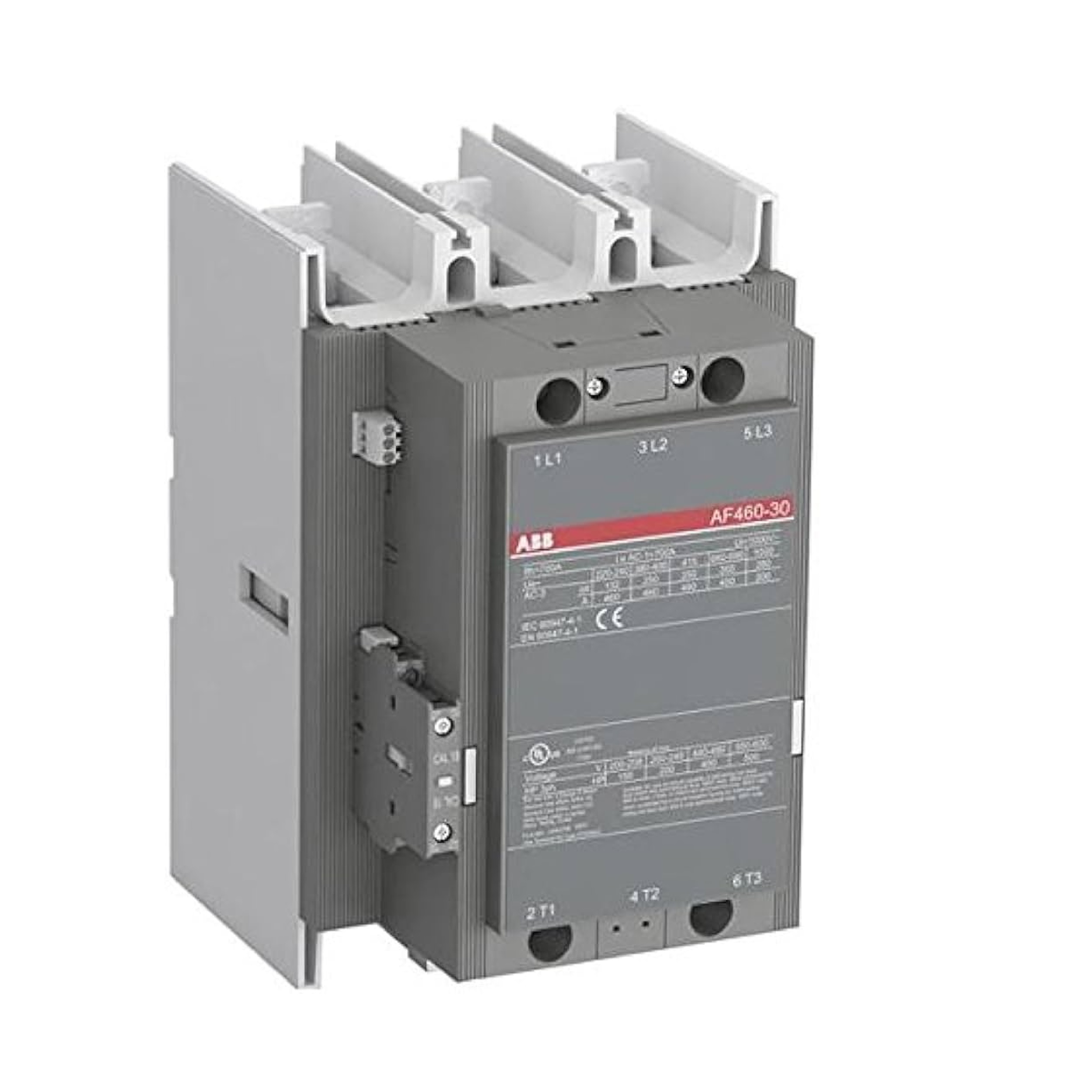 Contactor Marca ABB, 3P, AC3-460A, 690V, Bobina de rengo 100-250Vac/dc