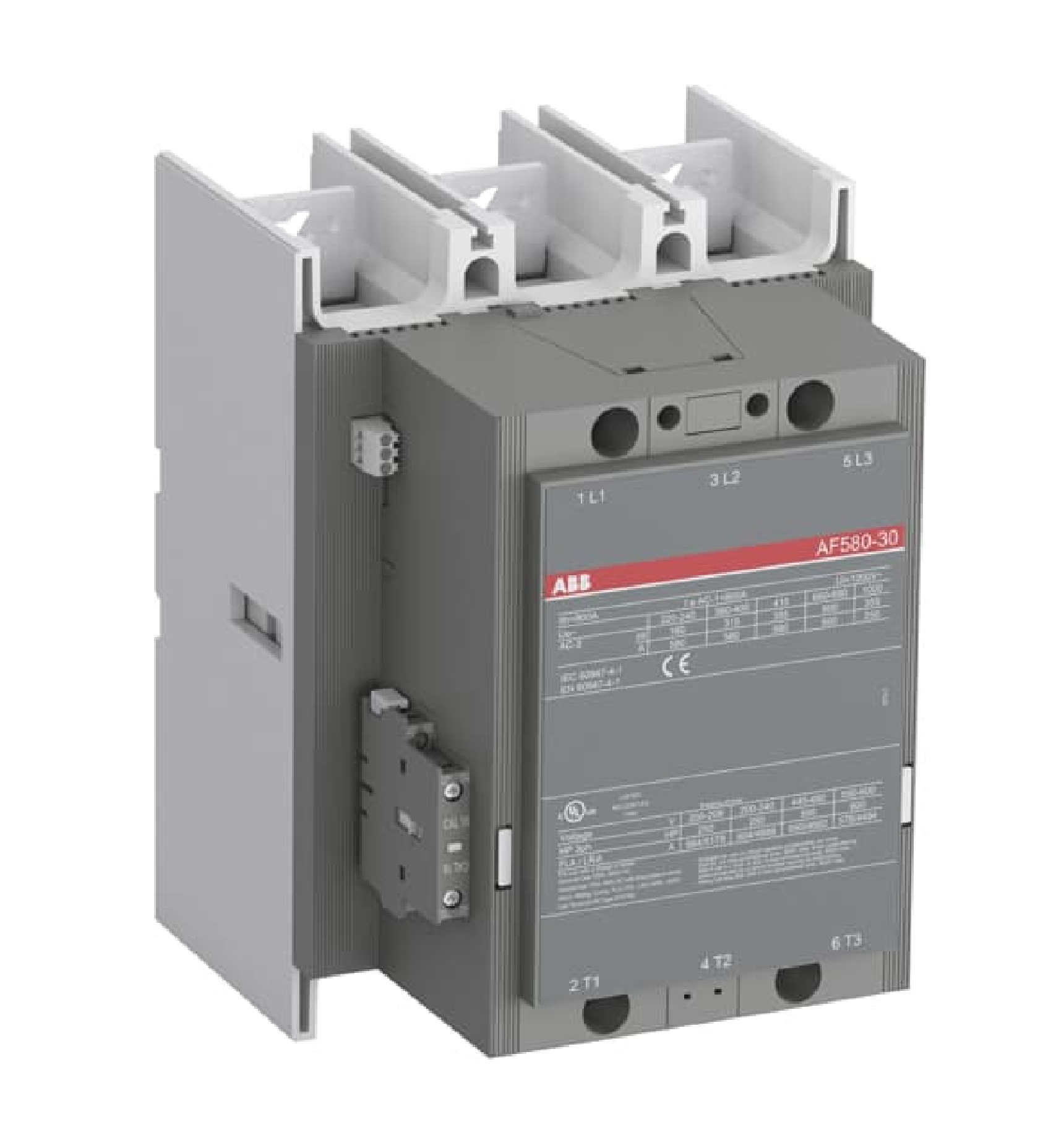 Contactor Marca ABB, 3P, AC3-580A, 690V, Bobina de rengo 100-250Vac/dc