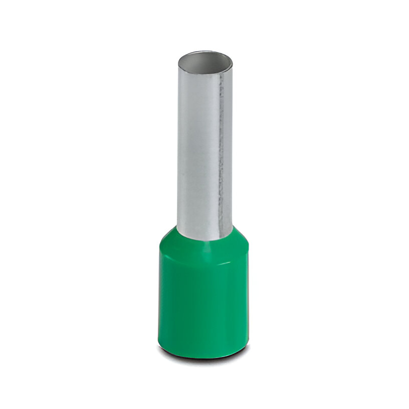 Puntera, Longitud de zona de contacto: 12 mm, longitud del manguito: 20 mm, color: verde para cable 10 awg PHOENIX CONTACT