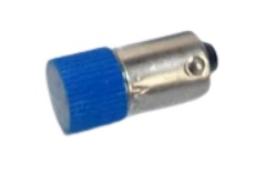 Bombillos bayonetas tipo led color Azul de 240Vac