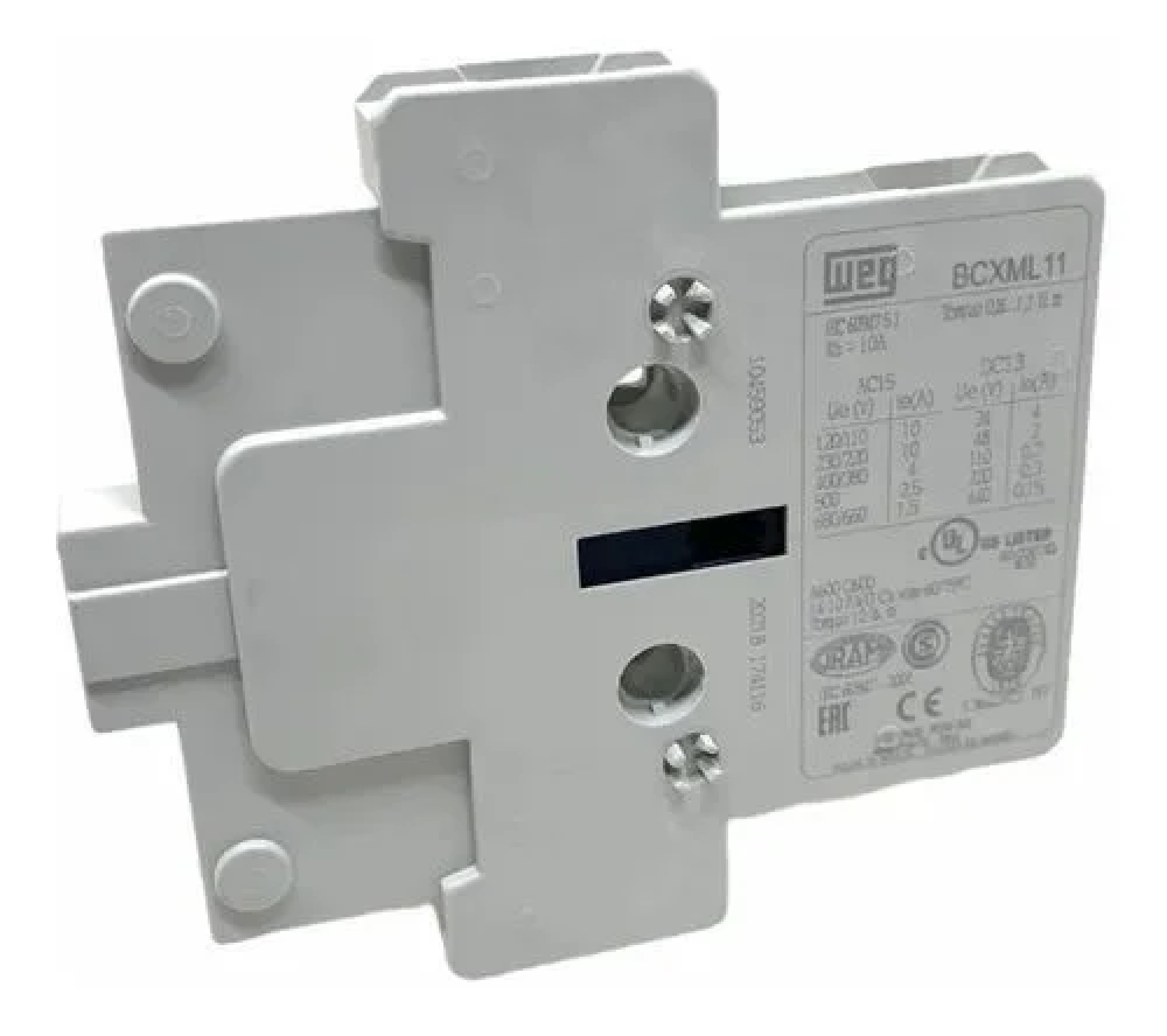 Contacto auxiliar frontal 1NA+1NC para contactor CWM9,CWM300