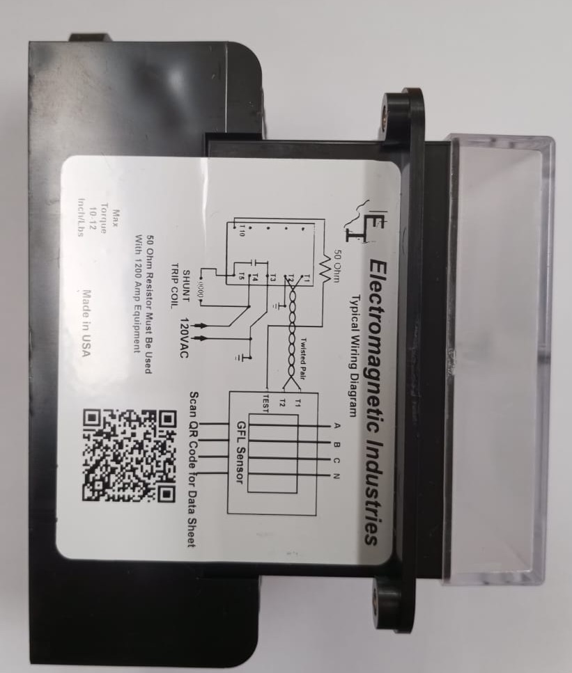 Ground Fault Current Detection Systems Trip Currents 100 -1200 A 120Vac door mount, without interlocking