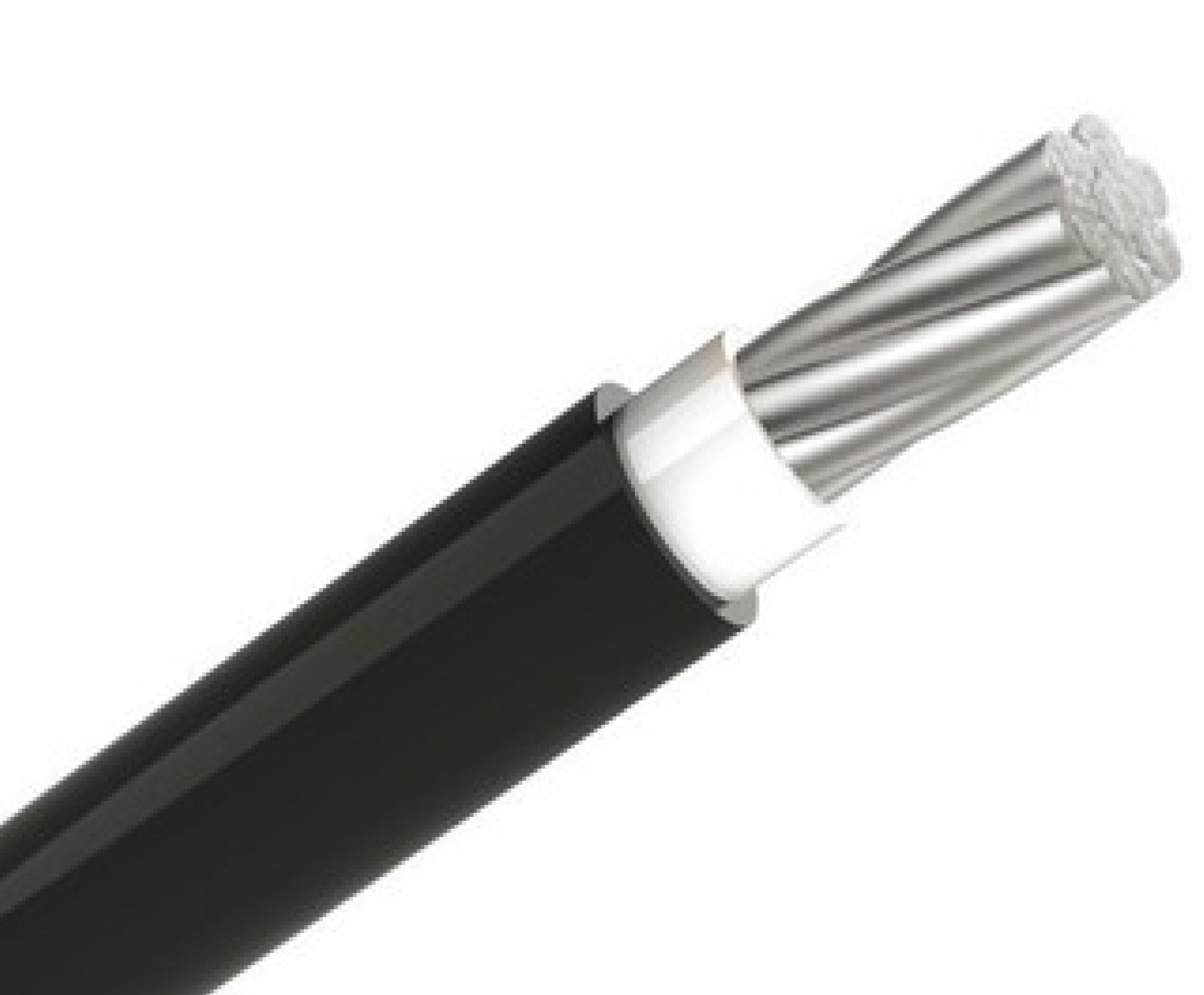 Cable 1/0 AWG TTU de aluminio 75°C color negro