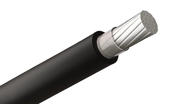 Cable 1-0 AWG TTU de aluminio 75°C color negro