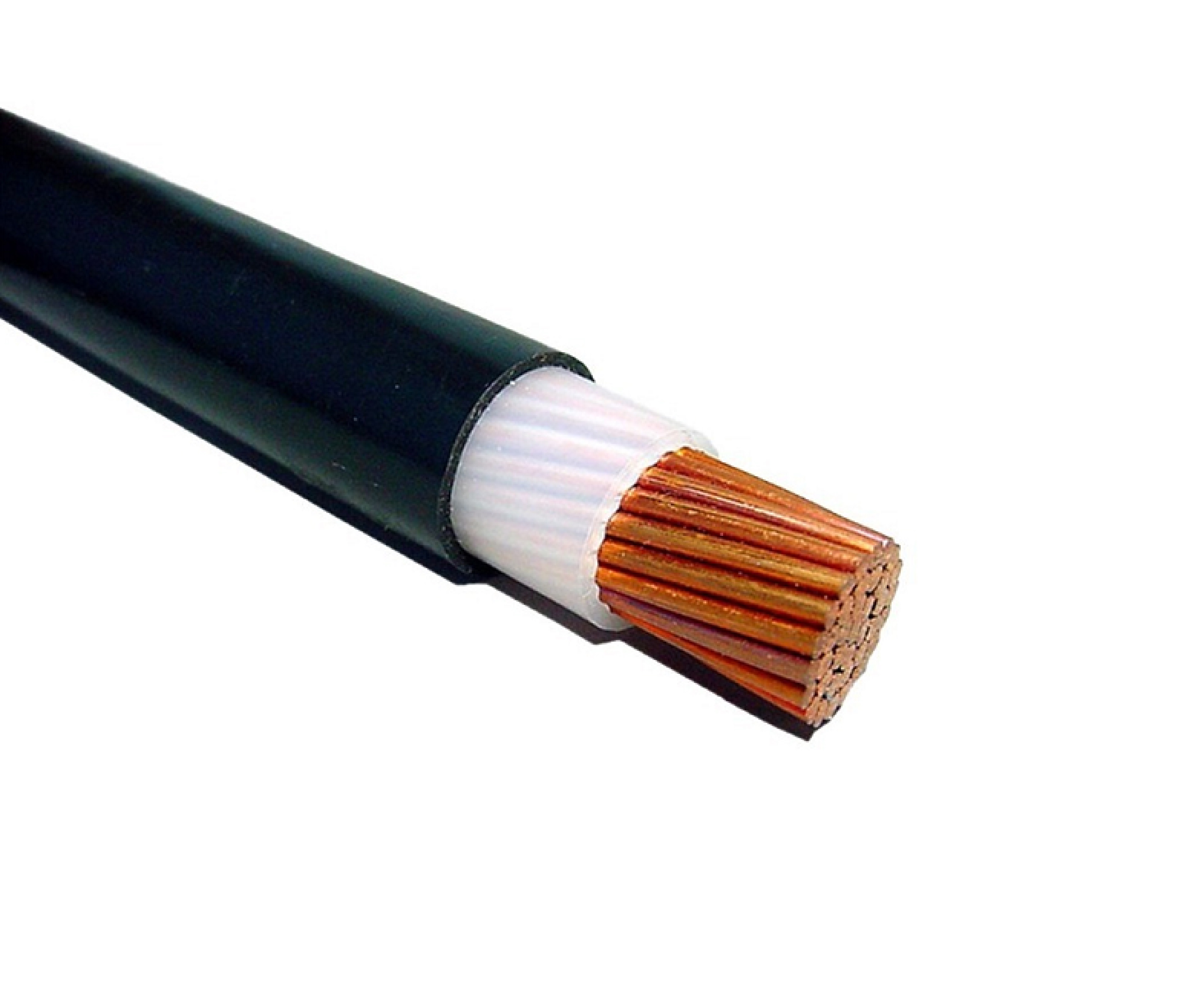 Cable 1/0 AWG TTU de cobre 75°C color negro