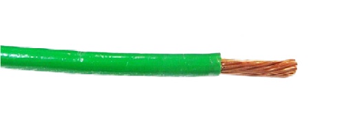 Cable 10 AWG THHN de cobre 90°C color verde