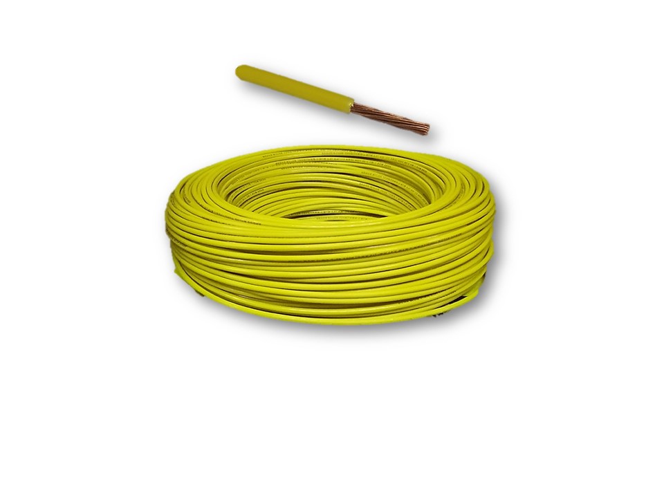 Cable 10 AWG THW de cobre 75°C color amarillo