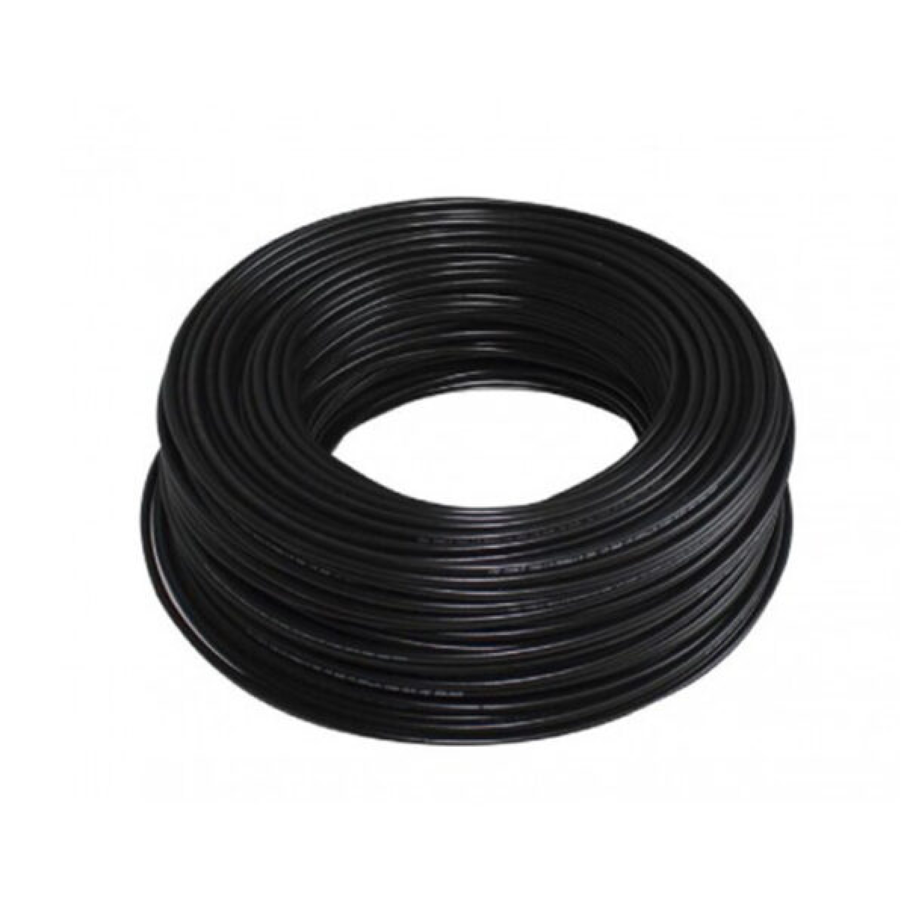 Cable 10 AWG THW de cobre 75°C color negro.