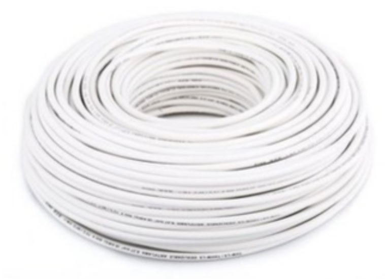 Cable 12 AWG THW de cobre 75°C color blanco.