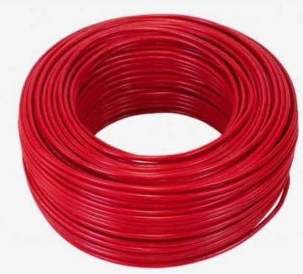 Cable 12 AWG THW de cobre 75°C color rojo.