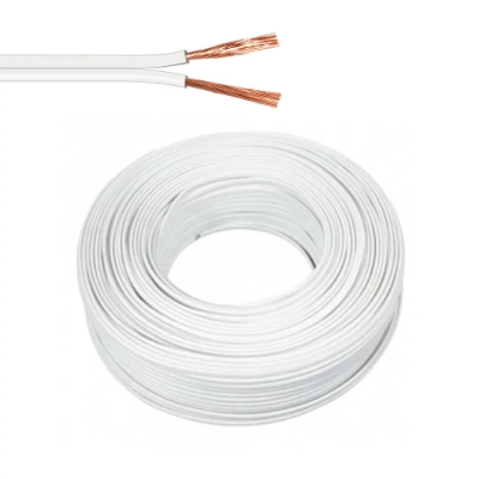 Cable 2X10AWG SPT de cobre 60°C color blanco