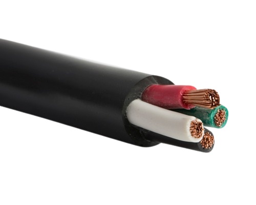 Cable 4X10 AWG TSJN de Cobre 60°C color negro