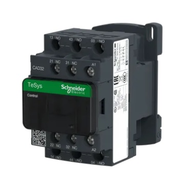 Contactor auxiliar Tesys Deca 3NA+2NC, 3P 10A 220Vac