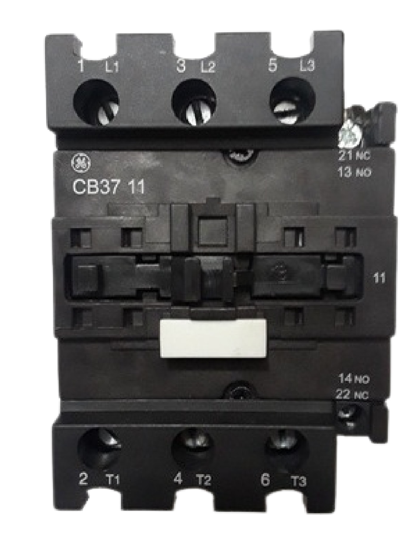 Contactor de potencia, AC-3 =9A, 4kW/400V, 1NA,110Vac, 3 polos.