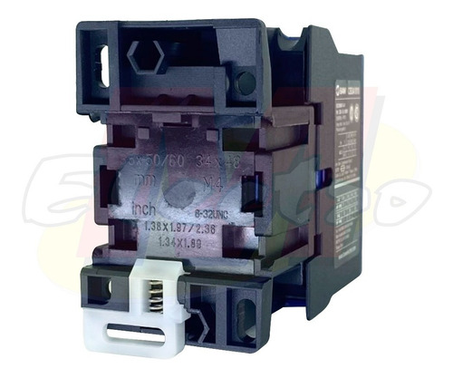 Contactor de potencia, AC-3 =11,5A, 4kW/400V, 1NA,110Vac, 3 polos.