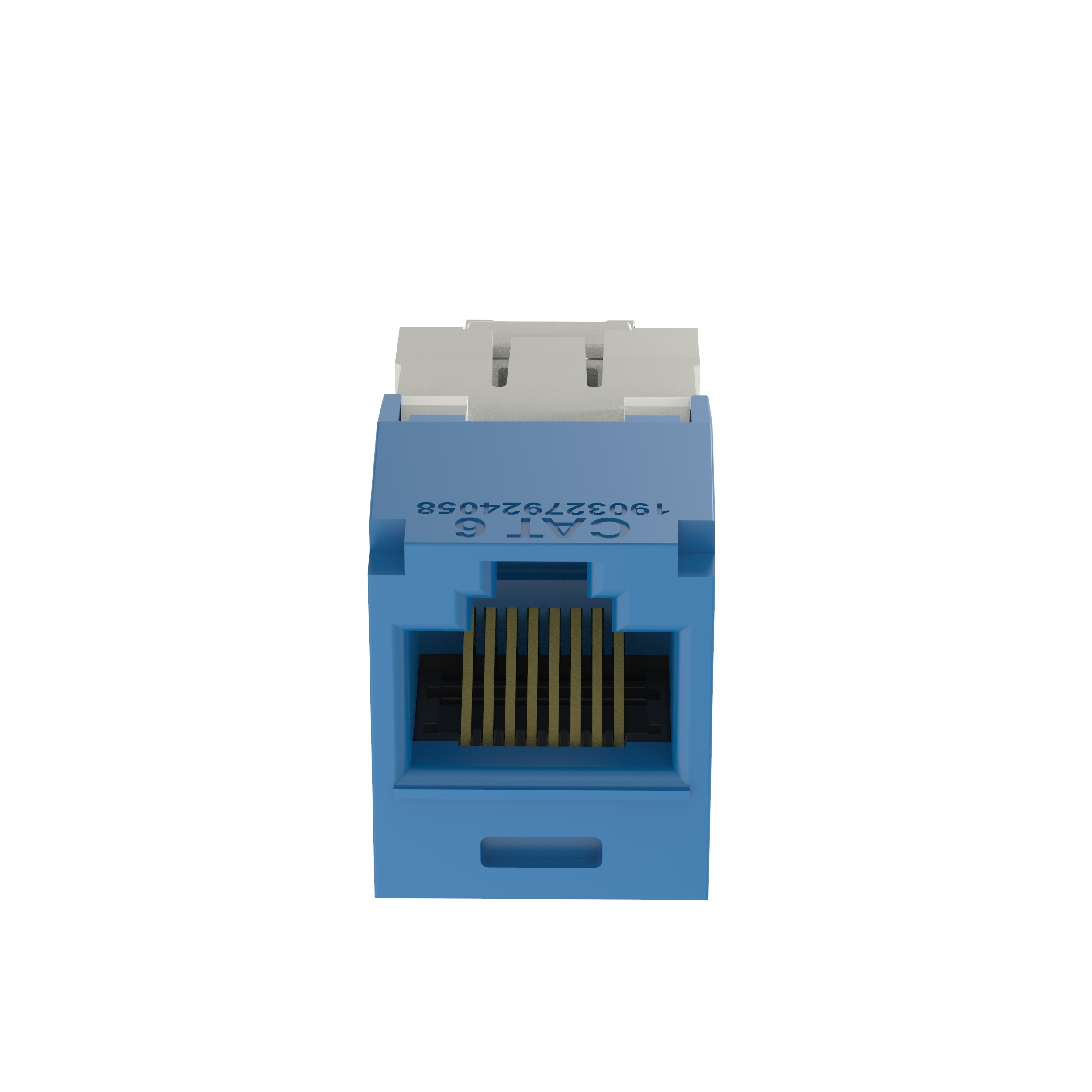 Giga-Channel Mini Jack RJ45,Categoría 6,con terminación estilo TG,Azul