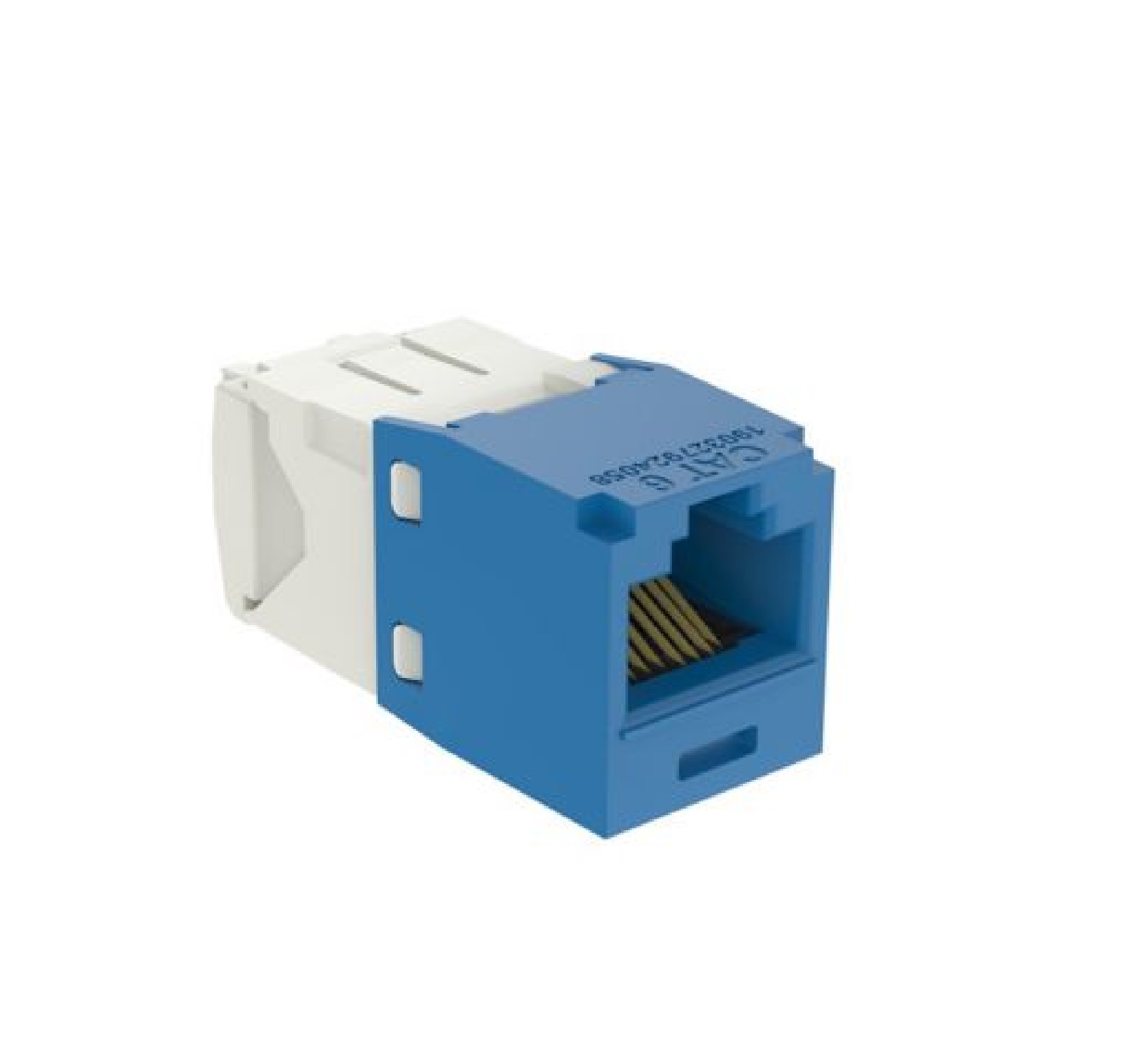 Giga-Channel Mini Jack RJ45,Categoría 6,con terminación estilo TG,Azul