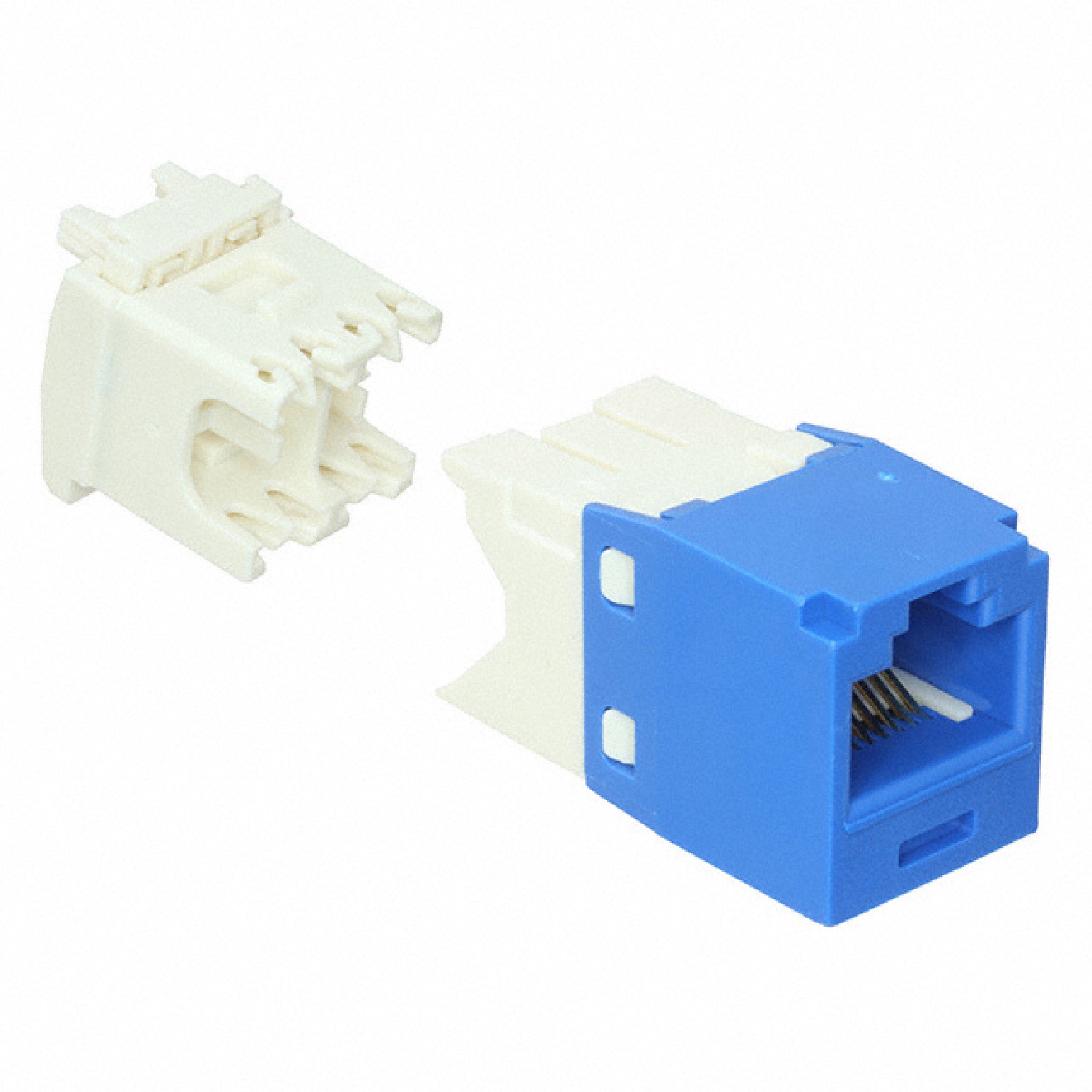 Giga-Channel Mini Jack RJ45,Categoría 6,con terminación estilo TG,Azul