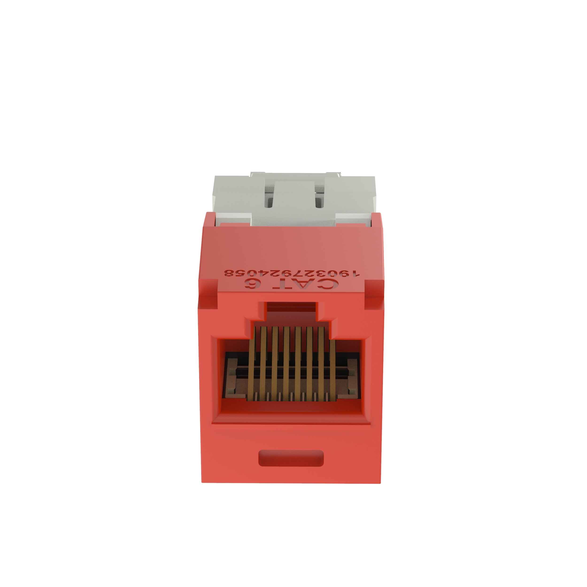 Giga-Channel Mini Jack RJ45,Categoría 6,con terminación estilo TG,Rojo