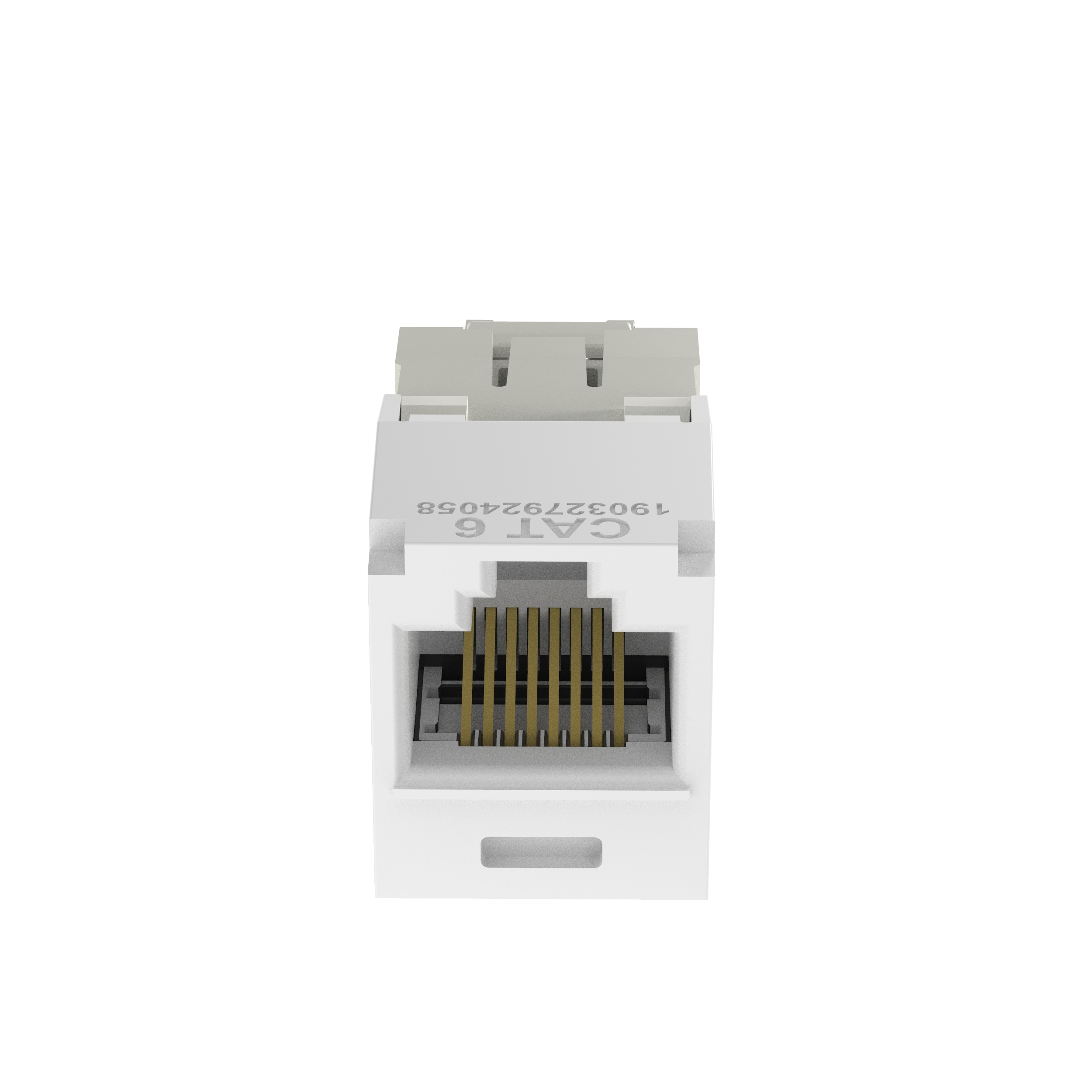 Giga-Channel Mini Jack RJ45,Categoría 6,con terminación estilo TG,Blanco puro