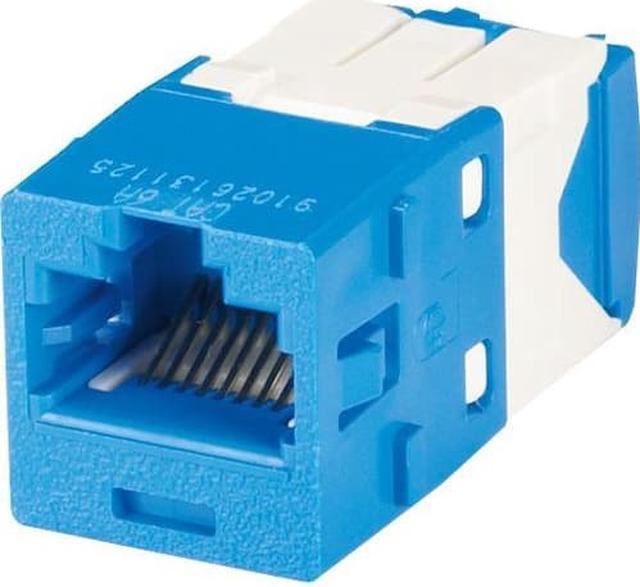 Módulo de ficha con terminación estilo TG Mini-Com, UTP RJ45 categoría 6A, azul