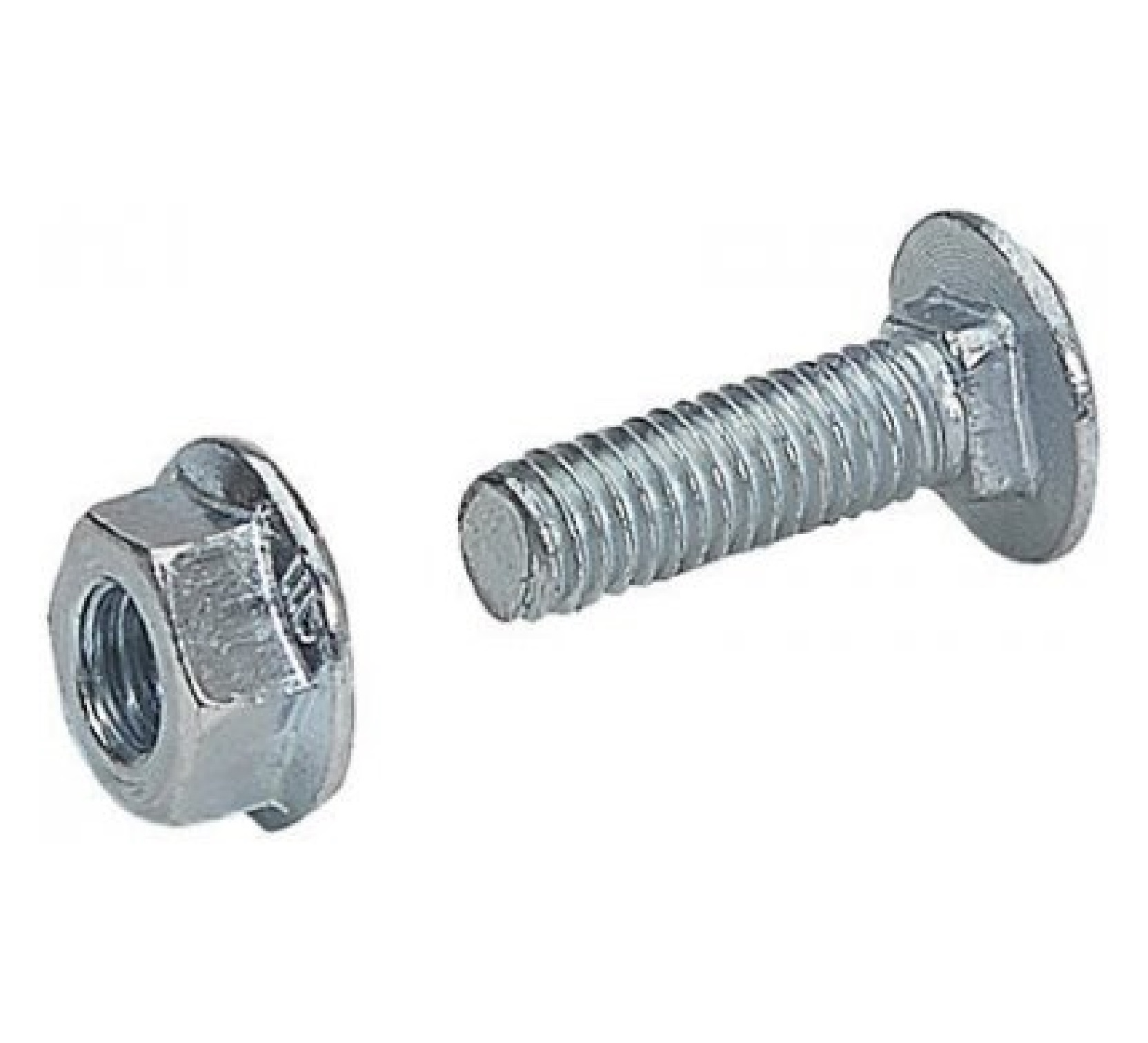 Tornillo de carruaje electro galvanizado para unión simple cablofil de BTCRR 6x20